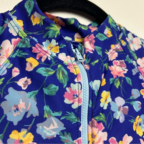 Shoshanna Standard Rash Guard Swim Floral Size 4 - Picture 5 of 9